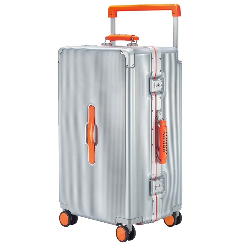 AIRWAY Aluminium Check-In Suitcase Hard Shell Metal Luggage Travel Case 100L