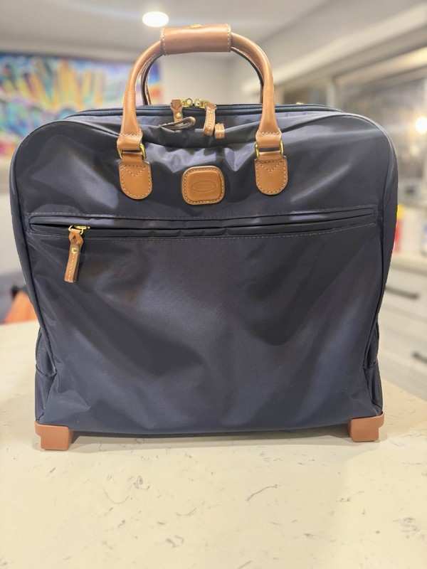 Bric’s X Travel Pilot Case – Blue Briefcase with Spinner Wheels NEW