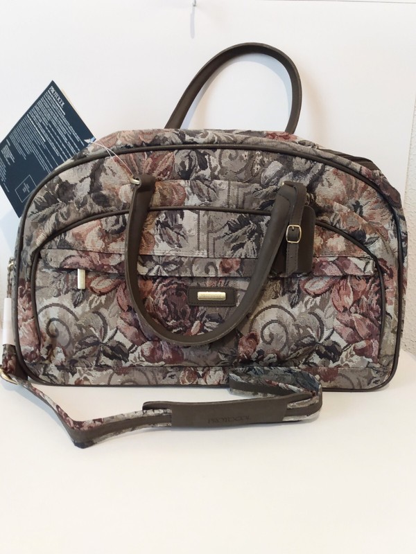 Protocol Collection Zip Shoulder Strap Lock Keys 20″ Carry On Travel Bag NWT