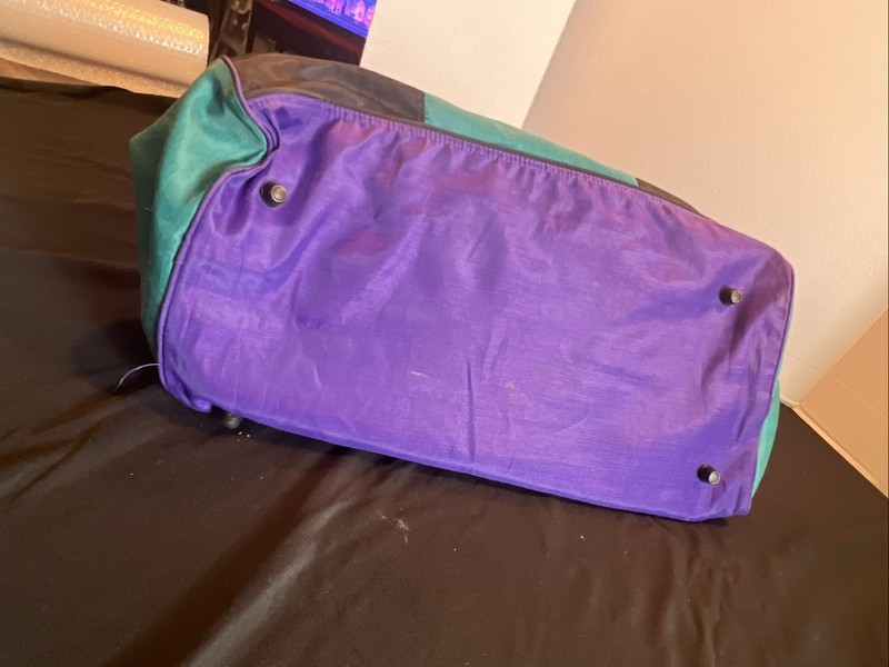 Gitano Hi Performance Duffel Bag Vintage black purple and teal 90’s gallery