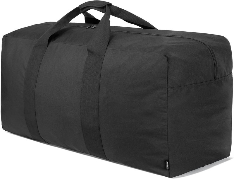 Extra Large 100L Duffle Bag Foldable Travel Gear Bag with Heavy-Duty Zippers