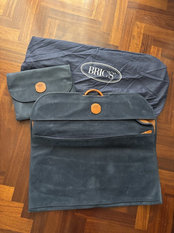 🧳 TASSEL DRESS RACK SET + BEAUTY CASE BRICS – Blue – Pure Luxury – New 🧳
