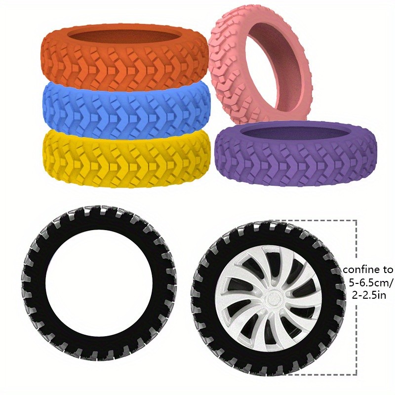 8Pcs Silicone Luggage Wheel Covers Noise Reducing Suitcase Wheel Protectors gallery