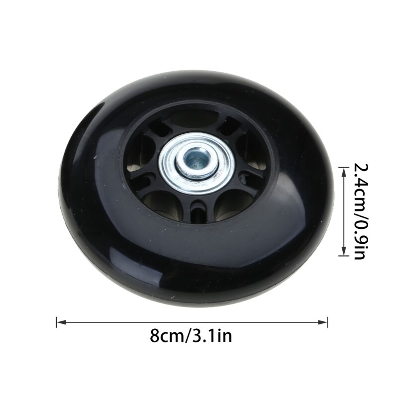 Suitcase Roller with Screws Replacement Trolley Casters Flexible Wheel gallery