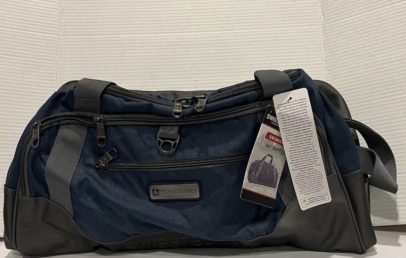 SwissTech + Excursion 24” Duffel Bag Navy/Grey NWT