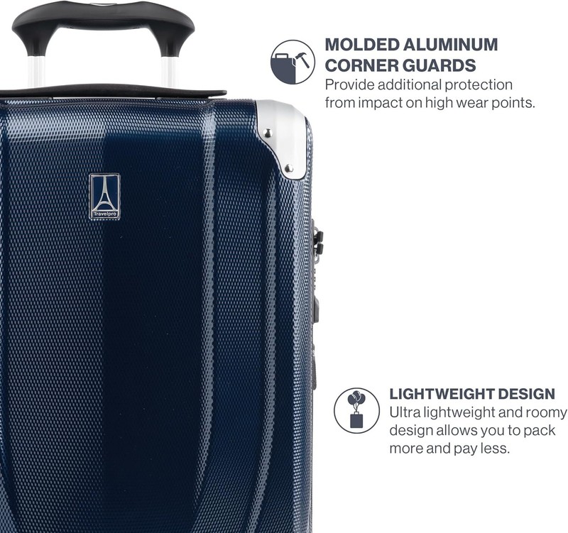 Travelpro Pathways 3 Hardside Expandable Luggage 8 Spinner Wheels 25" Royal Blue gallery