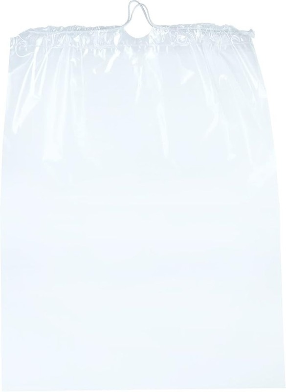 10 Pack Large Clear Drawstring Plastic Bags 18 x 24 Inch Poly Travel Shoe 2 Mil