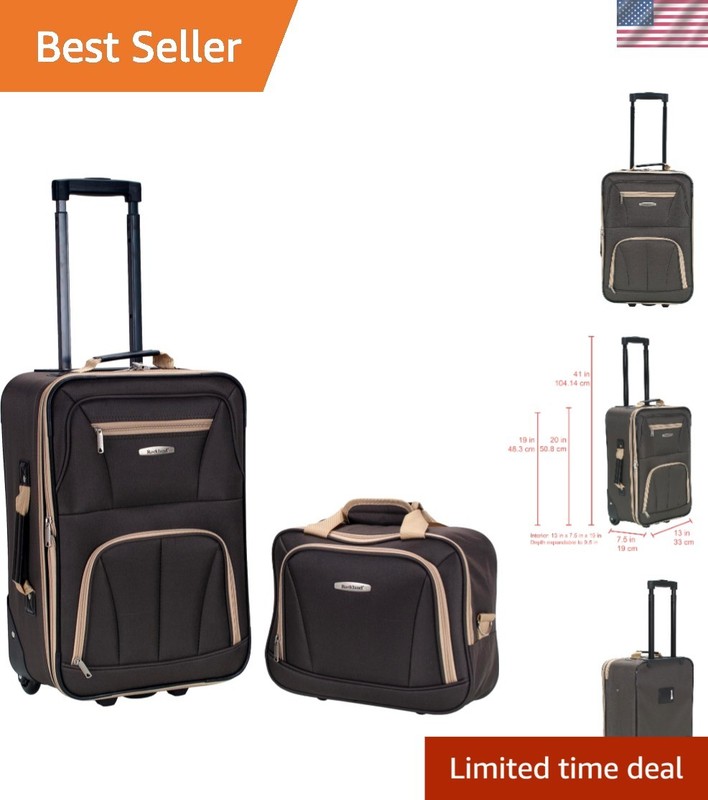Fashion Softside Upright Luggage Set,’Expandable,Lightweight,Telescopic Handl…