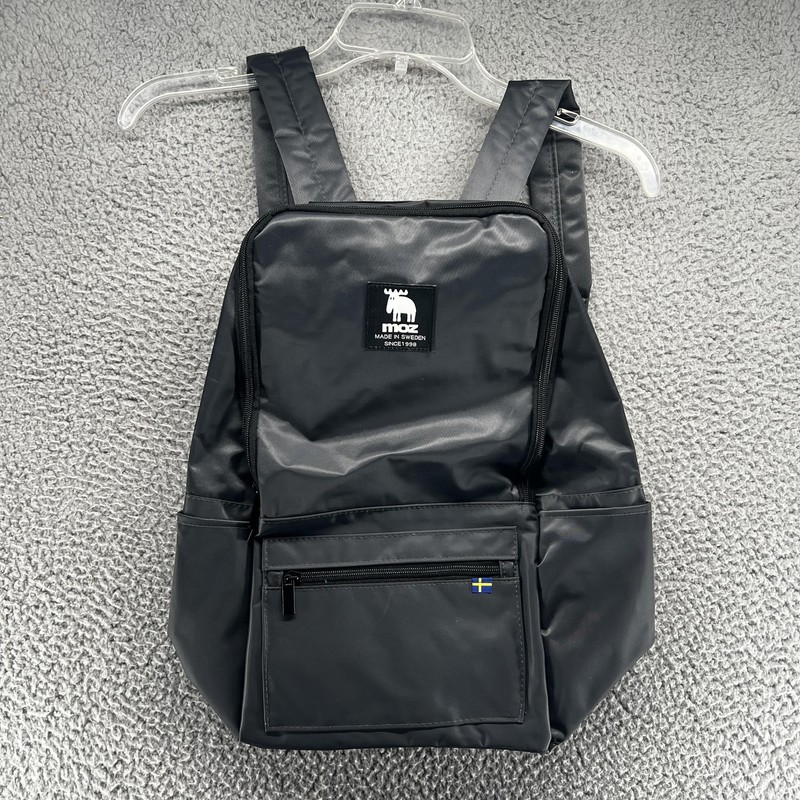 Moz Black 16″ Backpack Soft Case Adjustable Straps Women Daypack Bag Travel