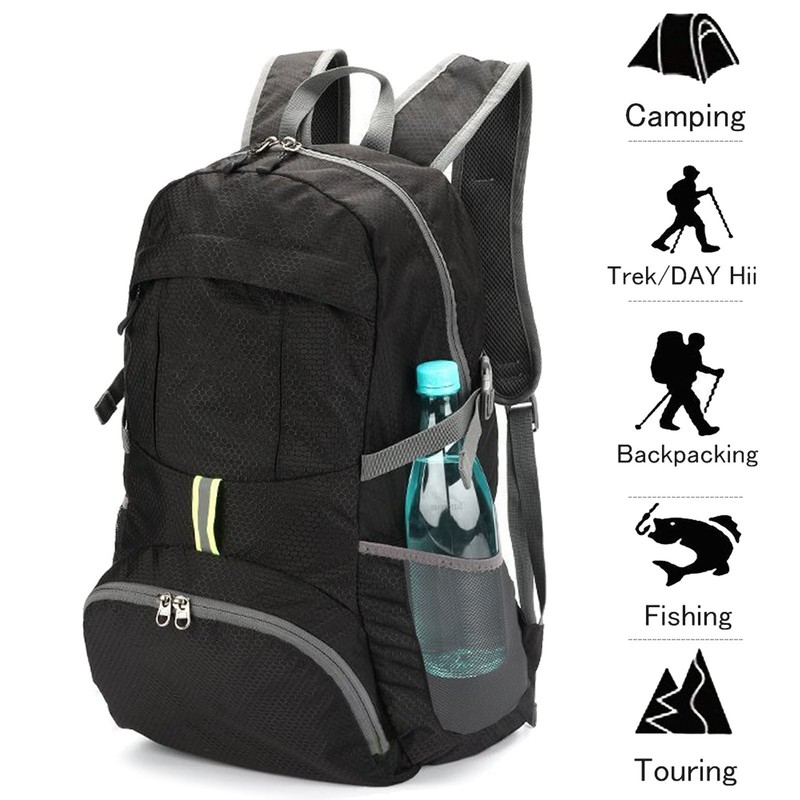 Packable Backpack 35L Water Resistant Hiking Travel Daypack Lightweight gallery