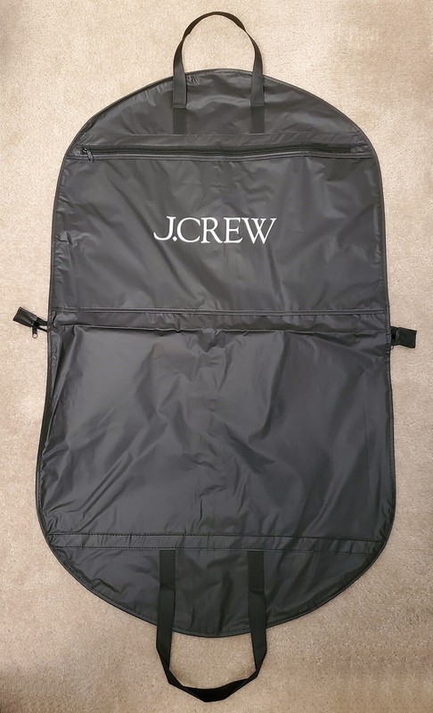 JCREW garment bag black water resistant breathable hybrid clothes travel gift nr gallery