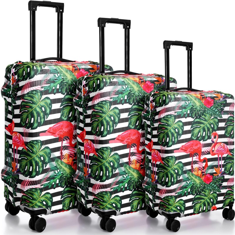 3 Pcs Washable Suitcase Protector Anti Scratch Luggage Cover 18-28 in Travel