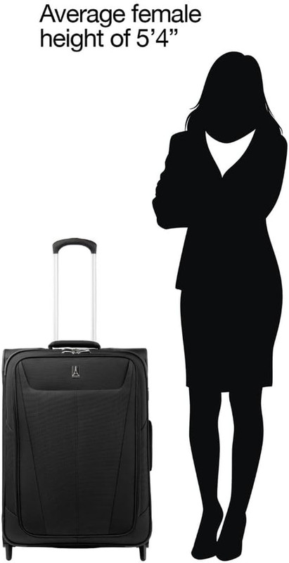 Maxlite 5 Softside Expandable Upright 2 Wheel Checked Medium Luggage, Lightweigh gallery