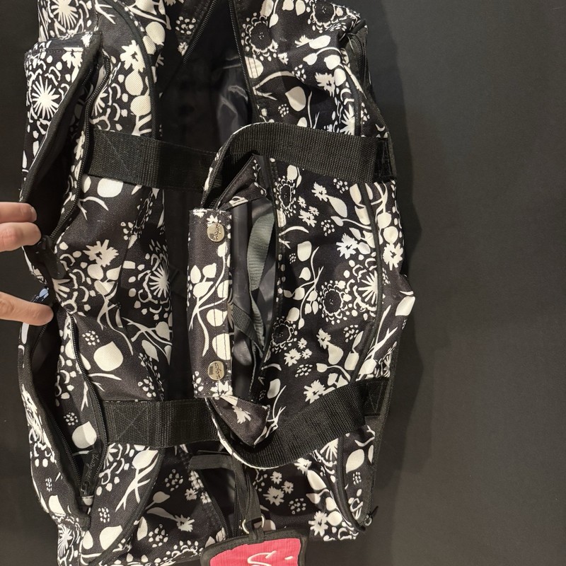 Thirty-one Rolling Duffle Weekender Carry On Suitcase Black Large Travel Floral gallery