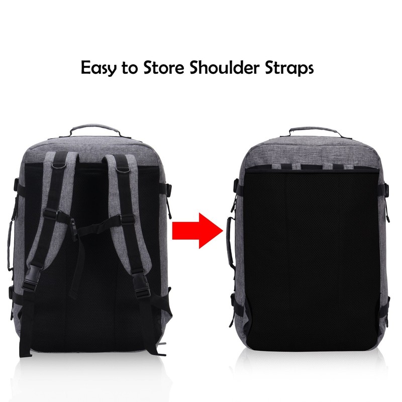 Hynes Eagle 38L Travel Backpack Cabin Approved Carry on Luggage Lightweight Bags gallery
