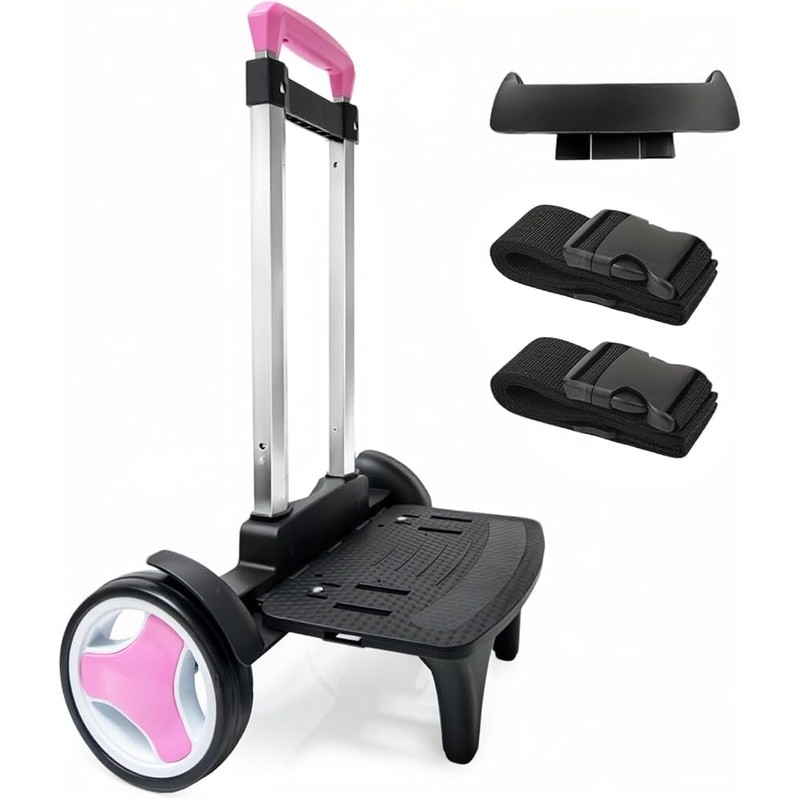 Backpack Trolley Cart Converts Regular Backpack to Wheeled Bag Adjustable Handle gallery