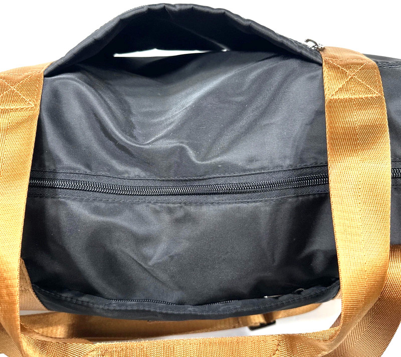SHOWKOO Large Capacity Expandable Bottom Duffle Travel Bag Black Canvas Durable gallery