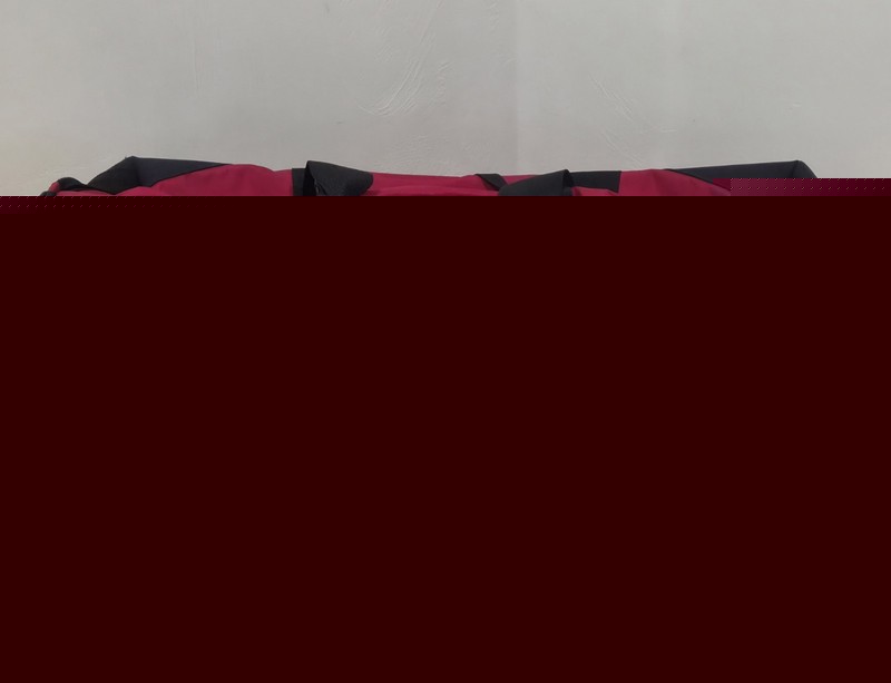 LL Bean Deluxe Rolling Wheeled Bag Travel Luggage Red Trip Nylon Large