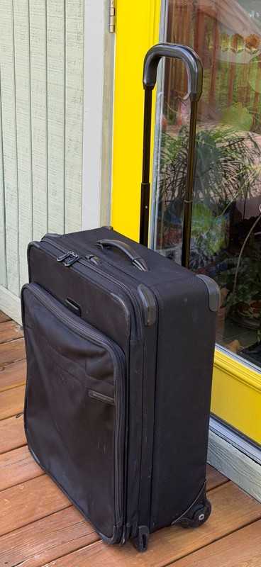 Briggs & Riley 24 Inch Baseline Black Checked Suitcase 2 Wheeled U524NX-4 gallery