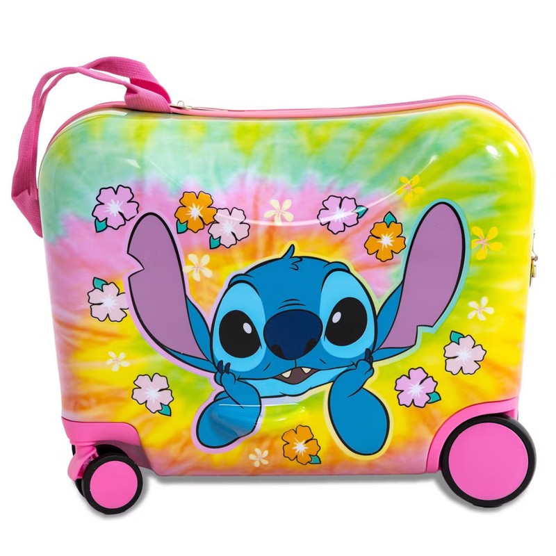 Disney Stitch Checked Hardside Ride on Luggage – Stitch