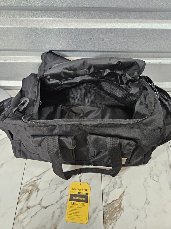 Carhartt 40L Utility Duffel Bag Black Water Resistant 600D CB0499 New With Tags gallery