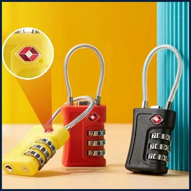 Tsa Customs Lock 3 Digits Travel Password Changeable Lock Digital Lock Zinc